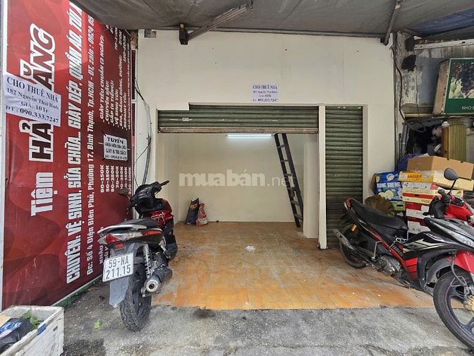 Cho thuê nhà Mặt tiền 182 Nguyễn Thái Bình- KD sầm uất chỉ 10Tr