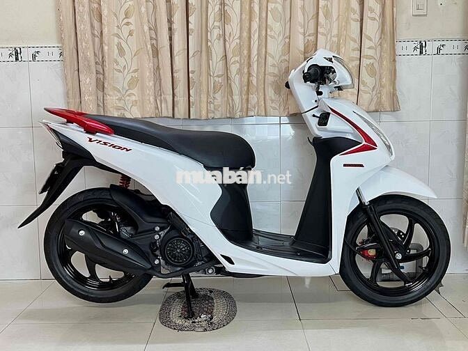 Honda Vision 2017 BSTP Trắng Đỏ Sporty Đẹp Keng