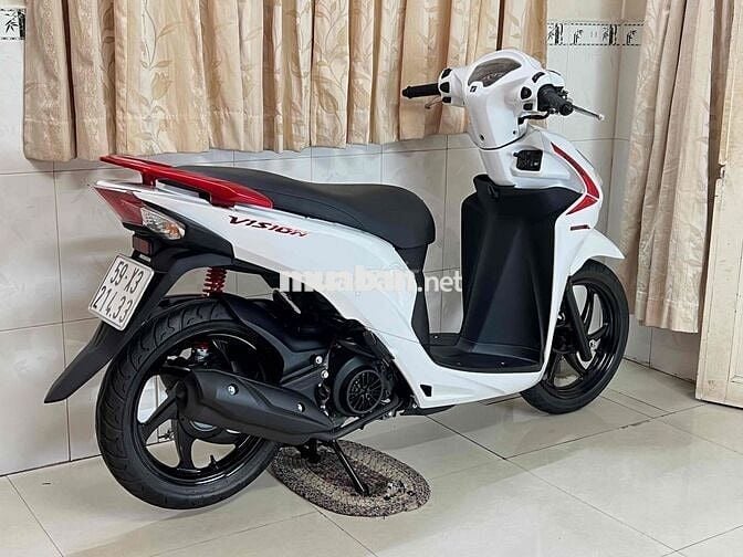 Honda Vision 2017 BSTP Trắng Đỏ Sporty Đẹp Keng