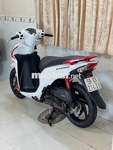 Honda Vision 2017 BSTP Trắng Đỏ Sporty Đẹp Keng