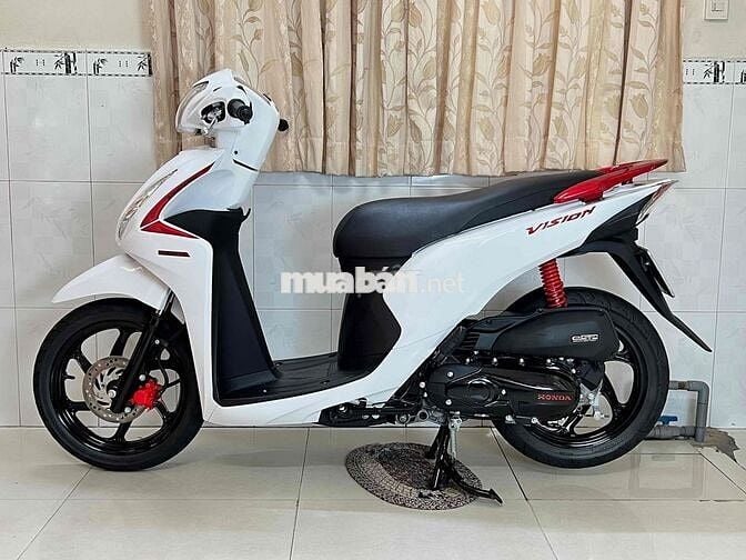Honda Vision 2017 BSTP Trắng Đỏ Sporty Đẹp Keng
