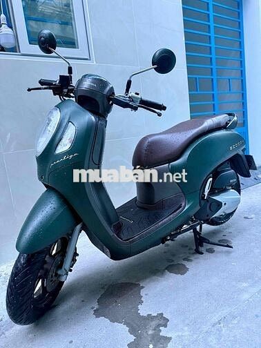 scoopy xanh rêu khoá ga đời cao, xe rin chất bs43