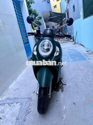 scoopy xanh rêu khoá ga đời cao, xe rin chất bs43