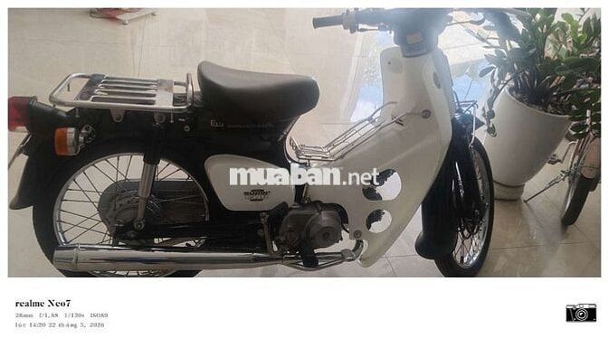 Honda Cub 86/50 Trắng, xanh 450 km
