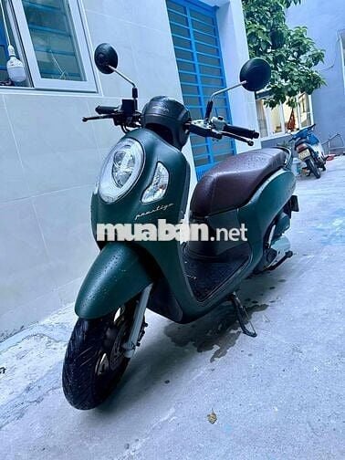 scoopy xanh rêu khoá ga đời cao, xe rin chất bs43