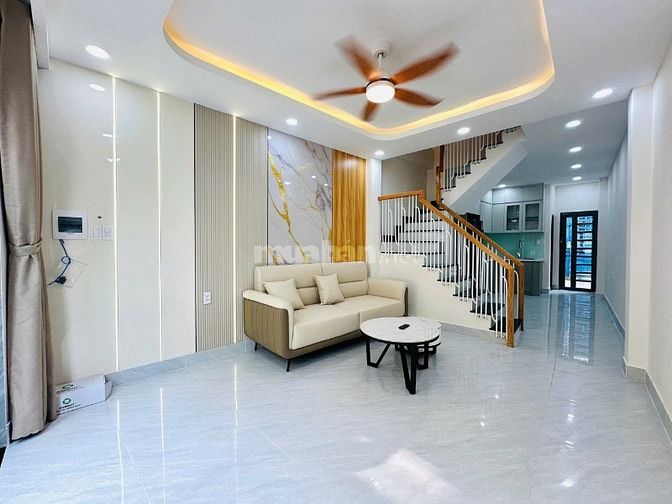 3TỶ68-Bán nhà hẻm xe tải, đường Lê Đức Thọ, gần chợ An Nhơn, 80m2, SHR