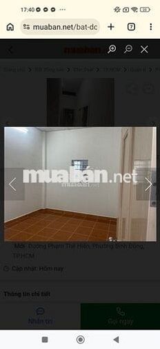 Nhà đường Phạm thể hiển, 4,5x8m 1 trệt 1 lầu 