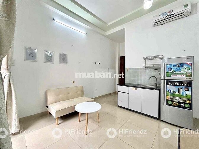 🔥SÂN BAY🔥PHÒNG BANCOL/ TÁCH BẾP- 35m2- FULL NỘI THẤT