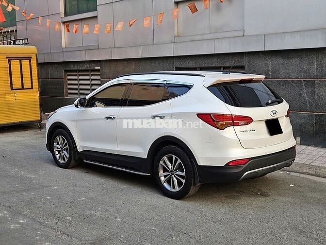 Hyundai Santafe AT dầu model 2016 màu trắng
