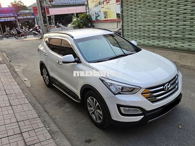 Hyundai Santafe AT dầu model 2016 màu trắng