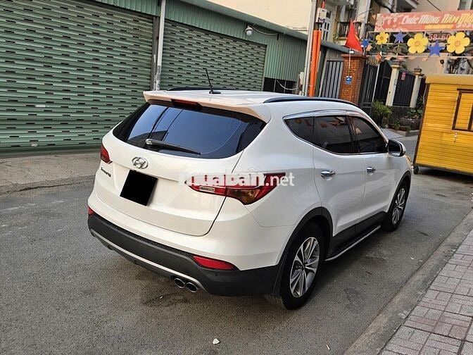 Hyundai Santafe AT dầu model 2016 màu trắng