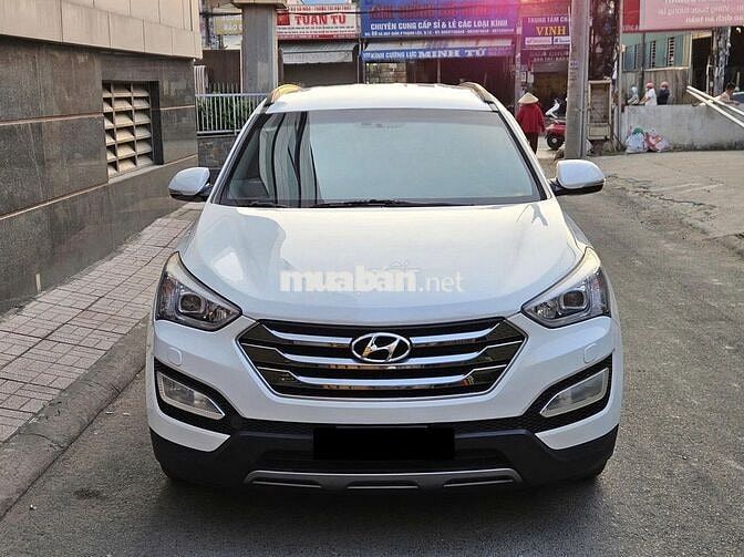 Hyundai Santafe AT dầu model 2016 màu trắng