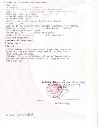 Bán căn Chung Cư Him Lam Nam Khánh DT 100,5m2 gồm 3 PN 2 Vs