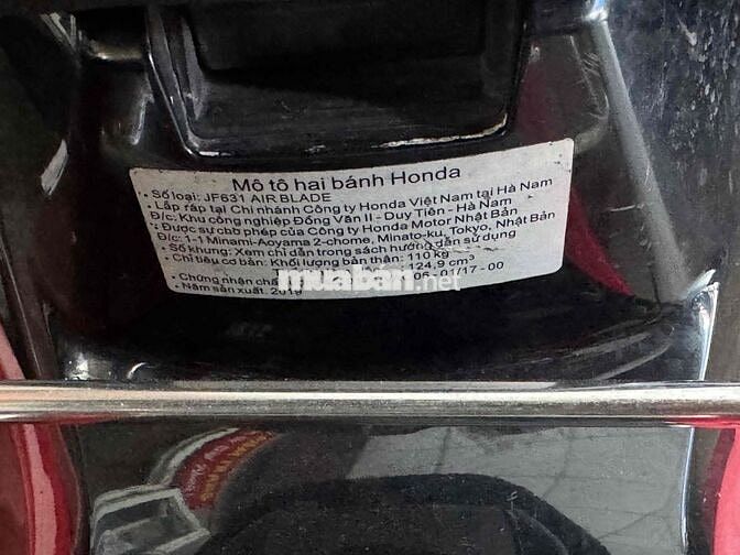 Honda Air Blade 2019 Thể Thao Đỏ