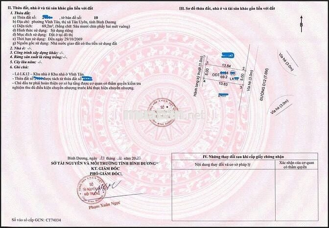 Bán đất Vĩnh Tân, sát Thành Phố Mới và KCNVsip 2 giá chỉ 1 050, sổ sẵn