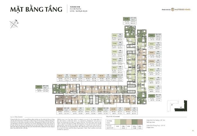 mặt hàng MASTERISE HOMES dự án trung tâm