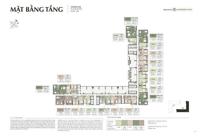 mặt hàng MASTERISE HOMES dự án trung tâm