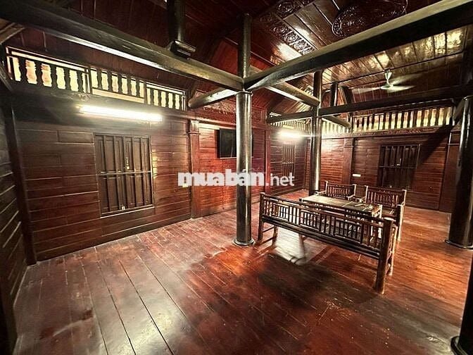 Bán đất tặng Nhà Sàn Gỗ 2 tầng cực chill. Ô tô đỗ sân.