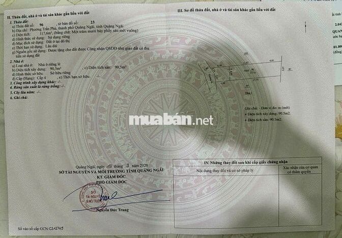 Bán nhà HXH 116 Tô Hiến Thành, P Trần Phú, TP Quảng Ngãi