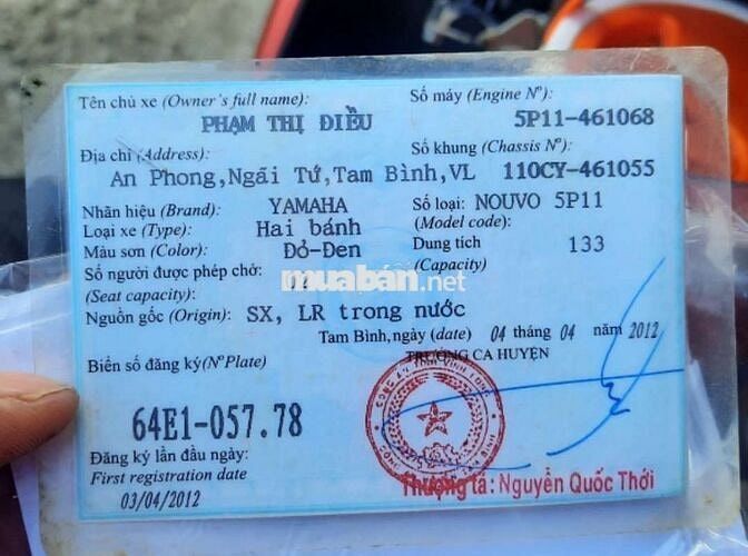 Yamaha Nouvo 4 2012 Đỏ-Đen