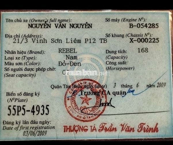 Rebel USA 170cc Đen Đã sử dụng