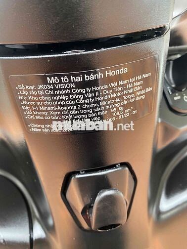 Vision 2024 xe lướt cốt bánh chưa tháo