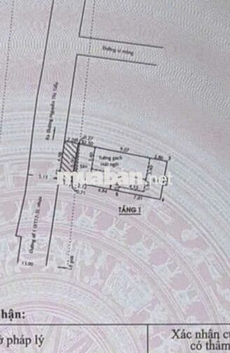 Đất 6 x 17m Mặt Tiền Đường nhánh Trần Văn Mười. Thông ra chợ Đầu Mối 