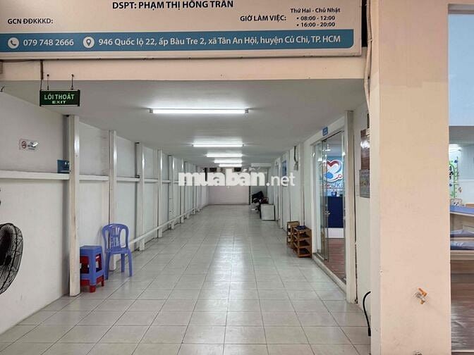 Mặt bằng chính chủ gần bệnh viện củ chi,Diện tích 8x70m.