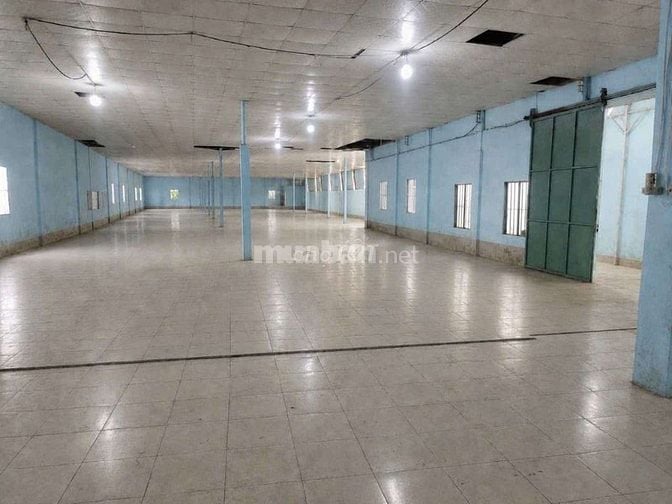 Cho thuê xưởng 1450m2 vừa hết hợp đồng tại đường QL1A  đông hưng thuận