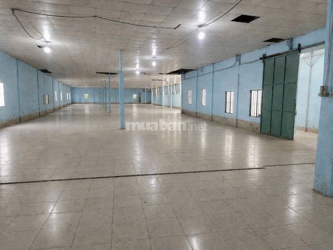 Cho thuê xưởng 1450m2 vừa hết hợp đồng tại đường QL1A  đông hưng thuận