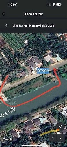 Bán đất mặt tiền 909, Hòa Tịnh, Mang Thít