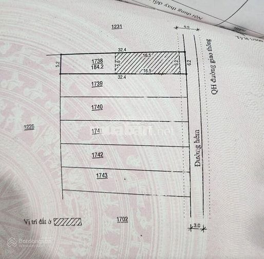 Bán đất bệnh viện mới lâm đồng, 6 x 32 2 mặt tiền hẻm