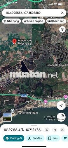 Gần Biển Hồ Tràm đường nhựa có 80m Thổ cư và Khu du lịch