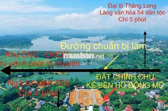 CHÍNH CHỦ BÁN ĐẤT KẾ BÊN HỒ ĐỒNG MÔ