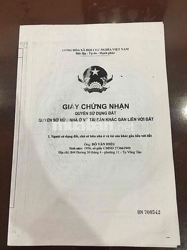 Cần bán nhà biệt thự sân vườn trên trục đường 30 tháng 4 TP Vũng Tàu.