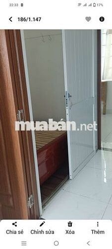 cho thuê căn lầu 2 gồm 2 phòng ngủ có bếp nấu.có cửa sổ và ban công 