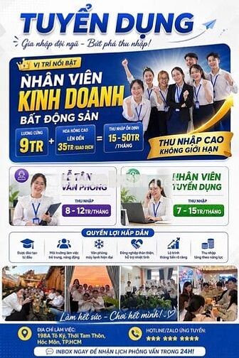 APPLY LƯƠNG CB 9TR, NỘP CV ĐI LÀM NGAY - NVVP