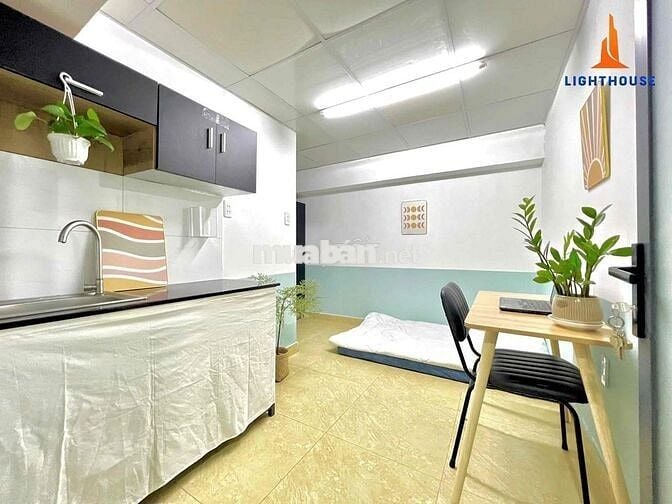 STUDIO FULL NỘI THẤT, THANG MÁY NGAY QUANG TRUNG-GẦN NGÃ 5 CHUỒNG CHÓ