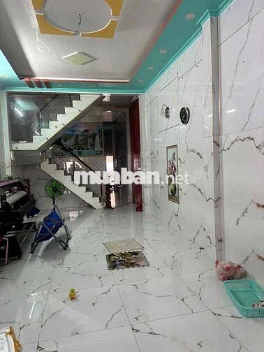 Nhà 1 Lầu 3.9x50m Sổ 196m2 MT Đg TRUNG MỸ TÂN XUÂN KD Buôn Bán Sầm Uất