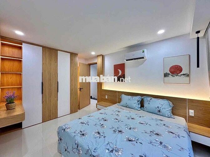 Nhà ngang khủng 6.5m – 4 tầng hiện đại  | Nơ Trang Long - 5.6 tỷ