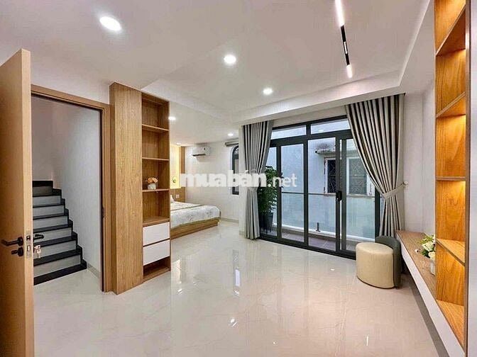 Nhà ngang khủng 6.5m – 4 tầng hiện đại  | Nơ Trang Long - 5.6 tỷ