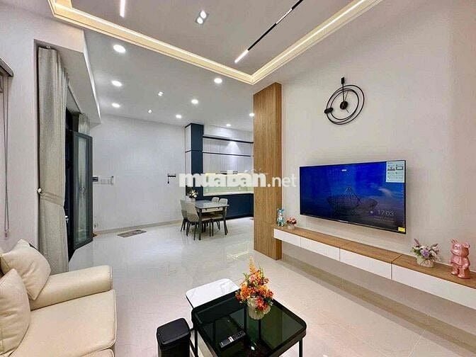 Nhà ngang khủng 6.5m – 4 tầng hiện đại  | Nơ Trang Long - 5.6 tỷ