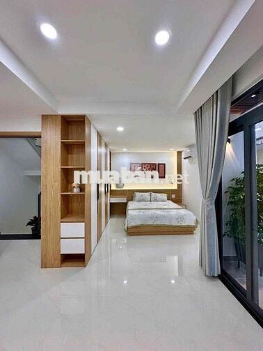 Nhà ngang khủng 6.5m – 4 tầng hiện đại  | Nơ Trang Long - 5.6 tỷ