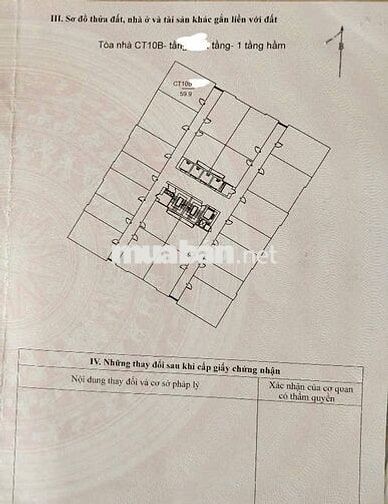 Chung cư CT10B Đại Thanh, DT60m2, 3.65 tỷ Thanh Trì