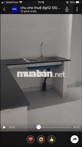 Chủ cho thuê nhà mới cấp 4  DT:4x18 giá 6,5tr/thg ,HBC,TĐ