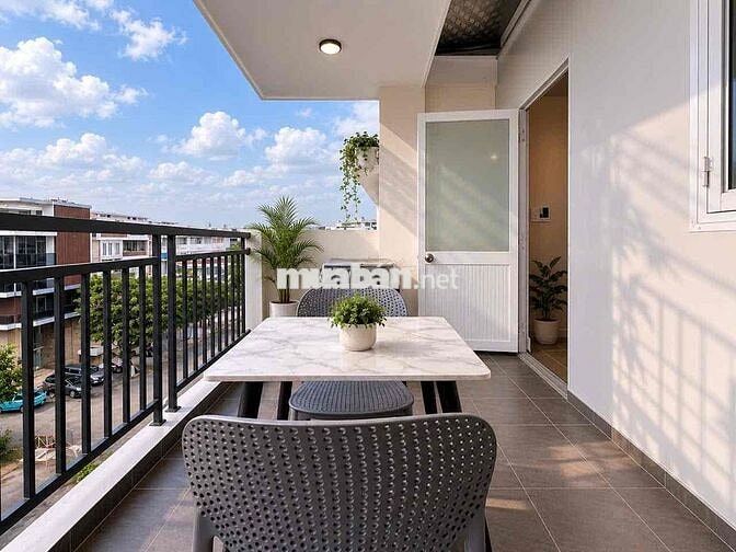 Cho thuê căn hộ dịch vụ 45m2 full nội thất, ban công đường Đặng Thuỳ T