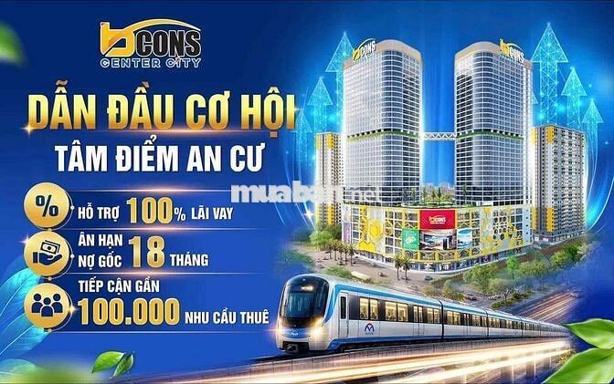 BCONS CENTER CITY – CHUNG CƯ NEW 100% – TRUNG TÂM DĨ AN – CHỈ TỪ DƯỚI