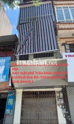 nhà mặt đường Trần Khát Chân kèm kho 90m