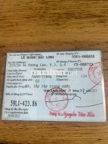 Yamaha Exciter Đen trắng