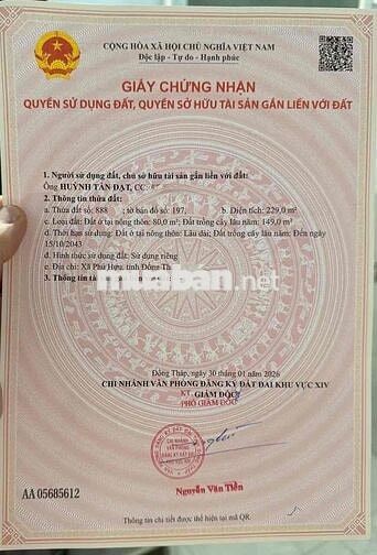 Em cần tiền bán lô đất quê lên Vũng Tàu mua nhà